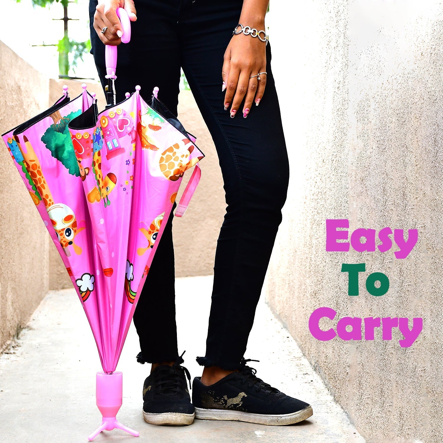 Handle umbrella with plastic cap Handle umbrella with plastic cap
